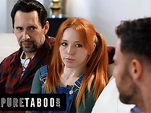 PURE TABOO He Shares His Smallish Stepdaughter Madi Collins With A Social Employee To Keep Their Secret