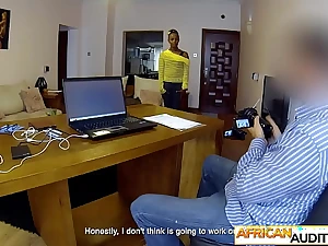 Corrupt teen wean away from Ethiopia blows a conceal black rod during artful casting