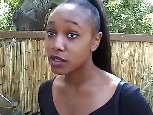 Sexy ebony African pamper goes wild with a big cock in a extremist doggystyle pricey pot
