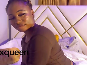 Dark dame moans hard while getting the brush pussy drilled yon doggystyle